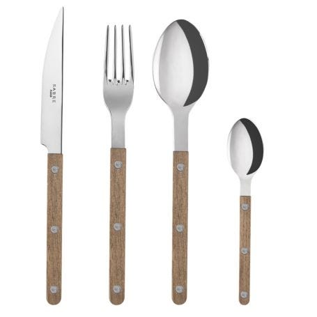 Bistro Brilliant Loose Cutlery Teak Wood