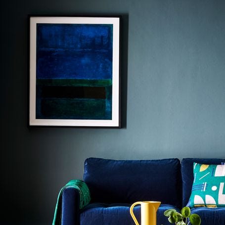 Blue Green & Brown by Mark Rothko Framed Print