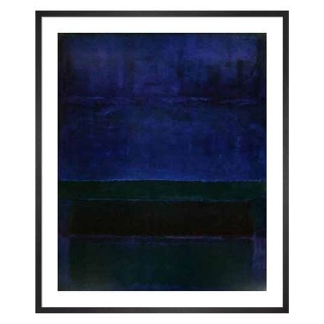 Blue Green & Brown by Mark Rothko Framed Print