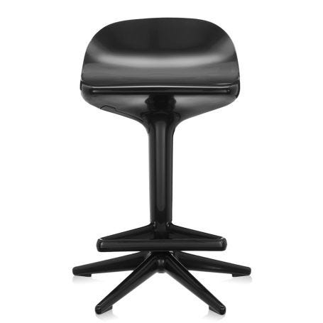 Spoon Stool in Black - Front View