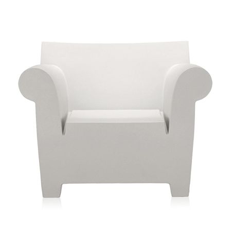 Bubble Club Chair in Zinc White - Front View