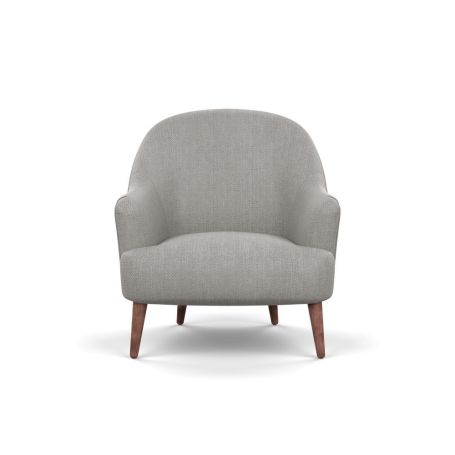 Elgin Chair Texture Pale Grey Chestnut Stain Feet