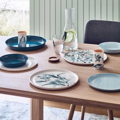 Porcelain Forest Green Dinnerware