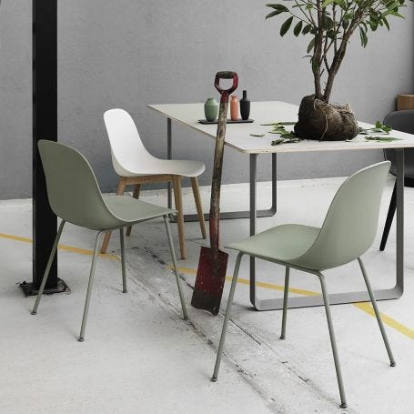 Fiber Side Chair Tube Base