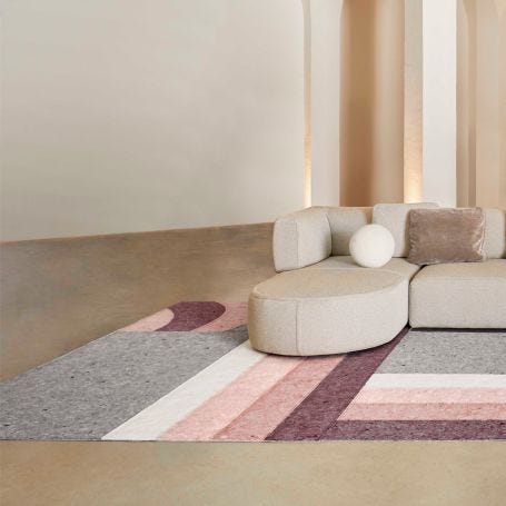 Nuances Rug Curve Burgundy