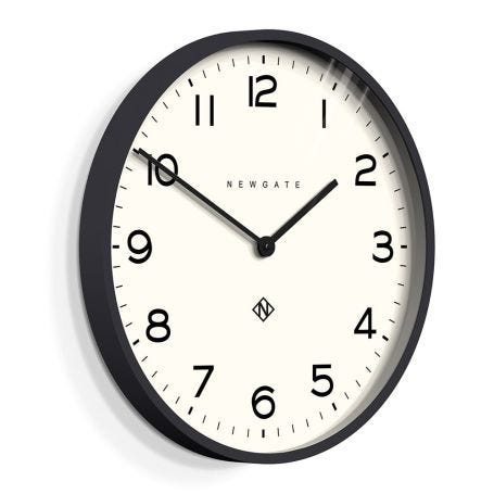 Echo Number One Wall Clock Black
