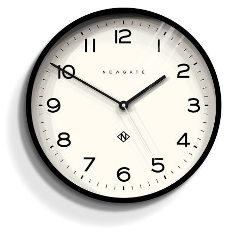 Echo Number Three Wall Clock Black