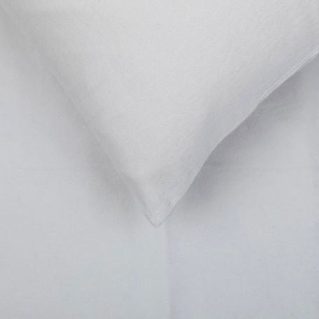 Organic Cotton Sateen Grey Duvet Cover Single