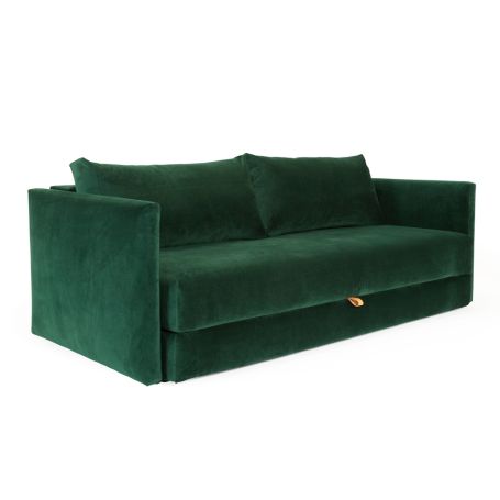 Oswald Sofa Bed Velvet Forest Green