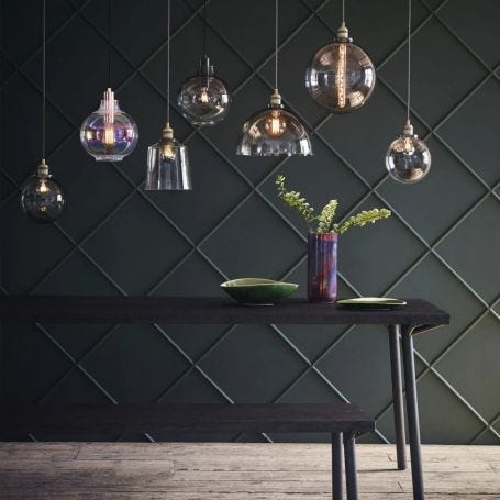 Olson Globe Pendant Light Medium Smoke
