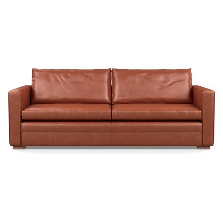 in Leather Stonewash Light Brown with Walnut Feet