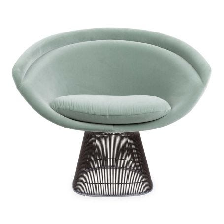 The Platner Collection Lounge Chair Eva Velvet