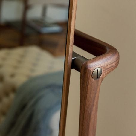 Timothy Floor Mirror Walnut