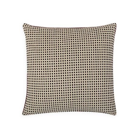 Duo Cushion Mulberry & Ebony 45cm x 45cm