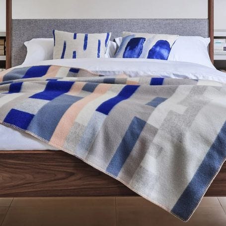 Bergstaden Throw Blue 135 x 200cm