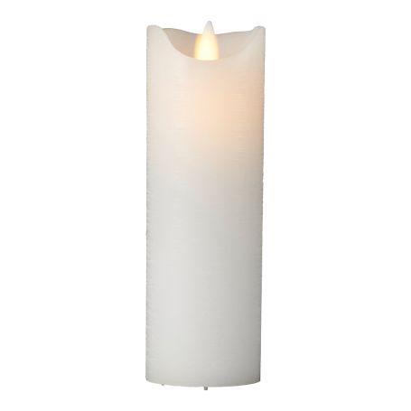 Sara LED Indoor Flameless Candle Slim White 20cm
