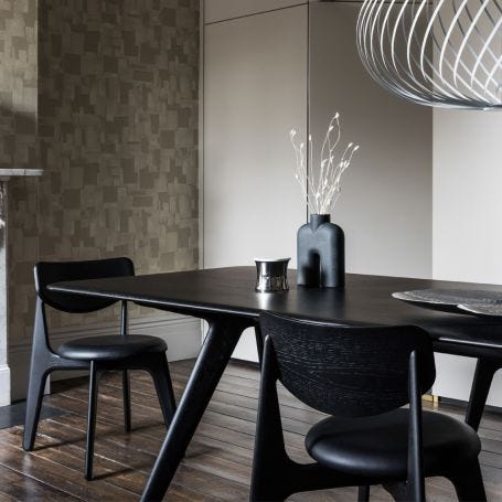 Slab Dining Chair Black