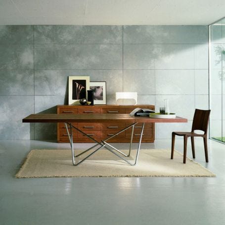 Piano Dining Table Walnut