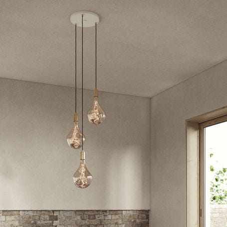 Small White Canopy With 3 Pendants
