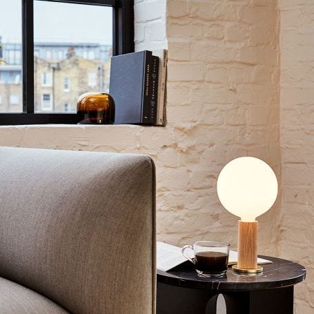 Knuckle Table Lamp Oak