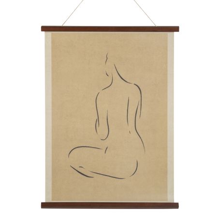 Walnut Stick Frame 53cm