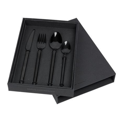 Tvis Cutlery Black 4 Piece Set