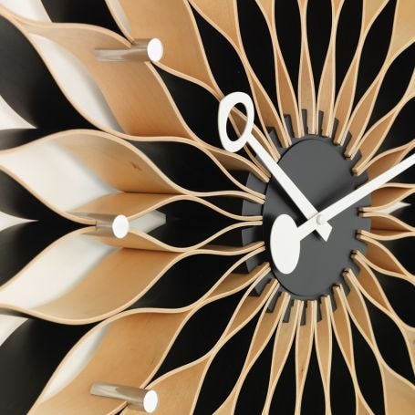 Sunflower Birch Wall Clock