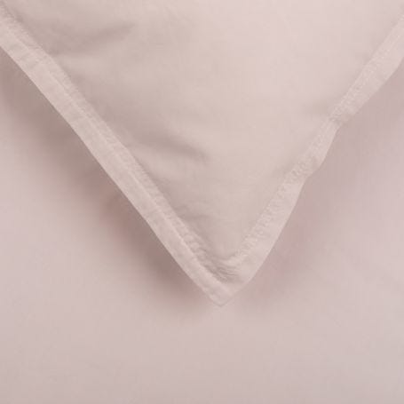 Washed Cotton Soft Blush Fitted Sheet Single