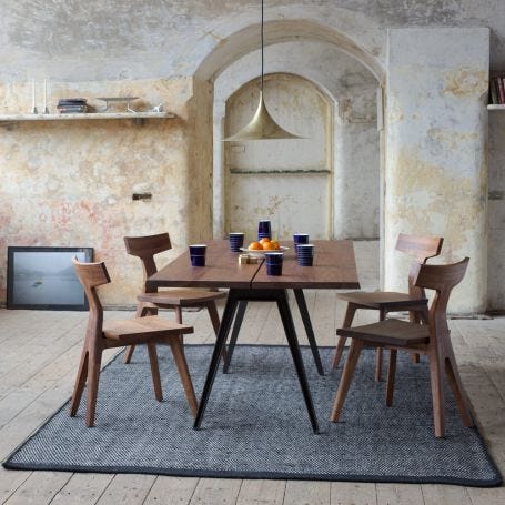 Welles Large Dining Table Danish Oiled Walnut