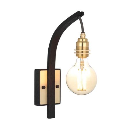 Wheal Noctis Wall Light Black
