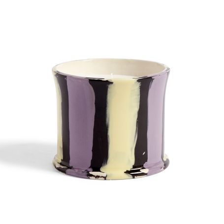 Stripe Scented Candle Fig Leaf