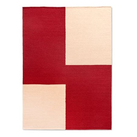 Ethan Cook Flat Works Rug Red Offset 170 x 240cm