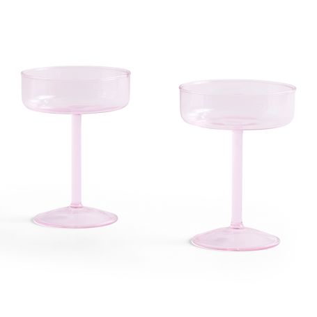 Tint Coupe Glasses Pink Set of 2