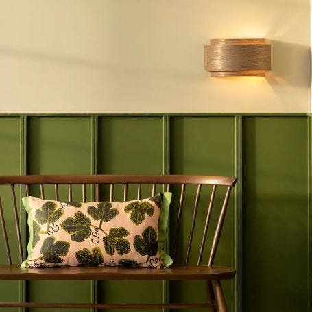 Allean Wooden Wall Light Walnut