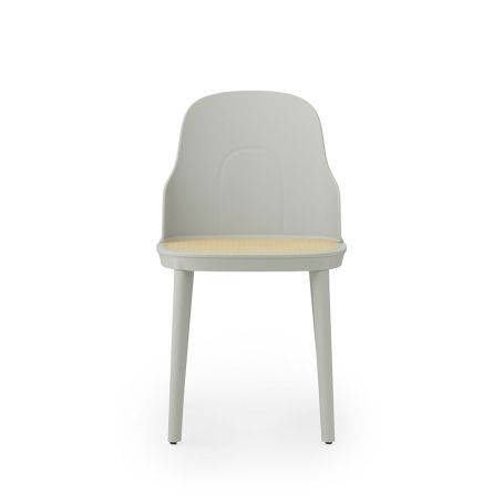 Allez Chair Warm Grey Shell Wicker Seat