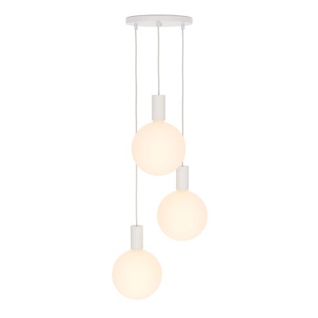 Alumina Triple White Pendant Light Canopy
