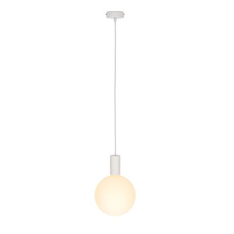 Alumina Single White Pendant Light