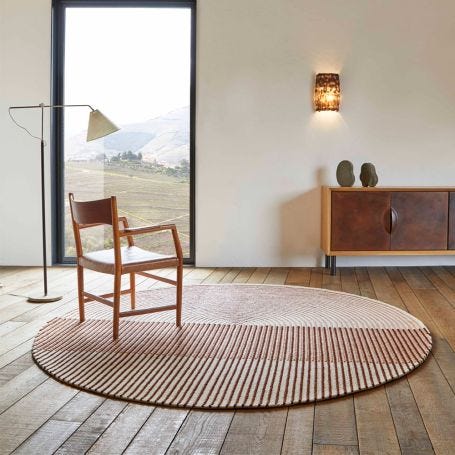 Ply Round Rug Pink