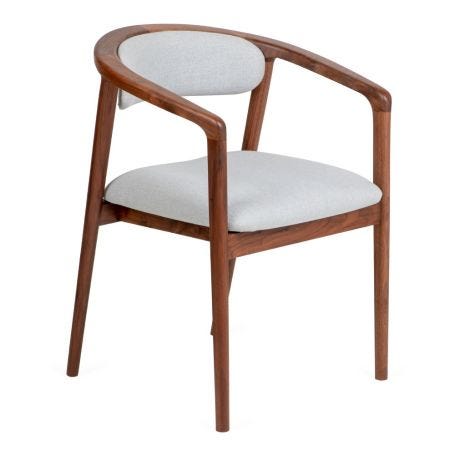 Anais Dining Chair Walnut Charcoal
