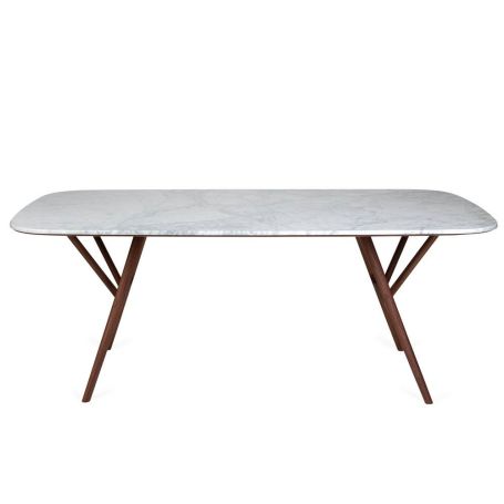 Anais Dining Table with Marble Top