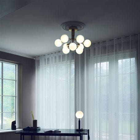 Apiales 9 Flush Pendant Light