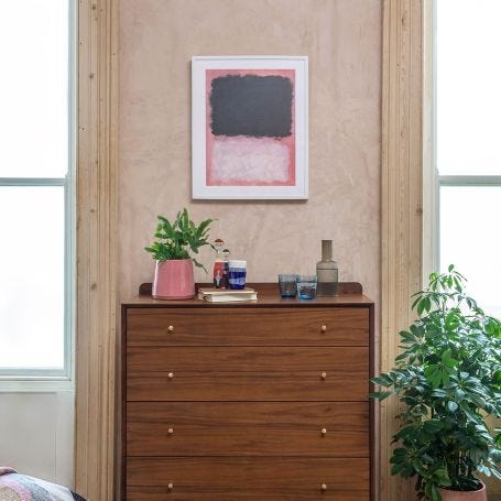 Untitled, 1967 in Pink and Navy by Mark Rothko