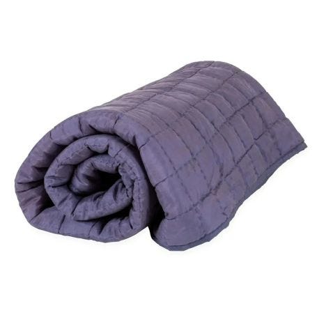 Silk Bedspread Throw Indigo