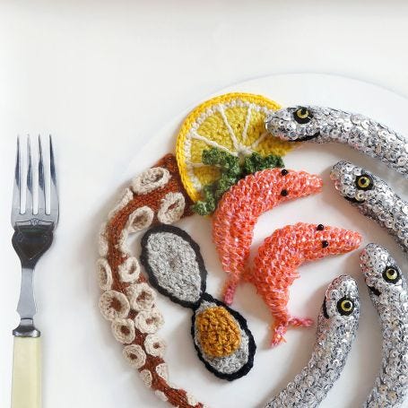Assorted Seafood Original Artwork
