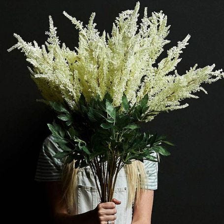 Astible Cream Faux Flower