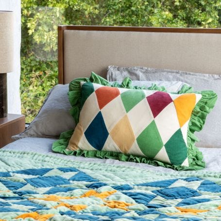 Harlequin Cord Quilt 160 x 200cm