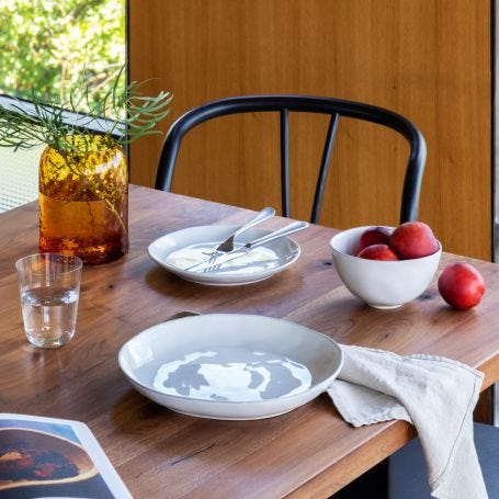 Livia White Dinner Plate