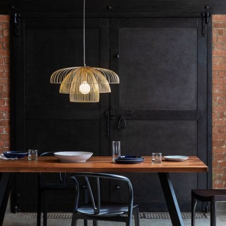 Makiko Pendant Light Satin Brass