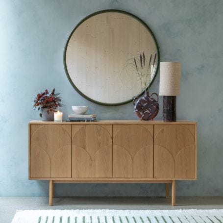 Round Edge Wall Mirror