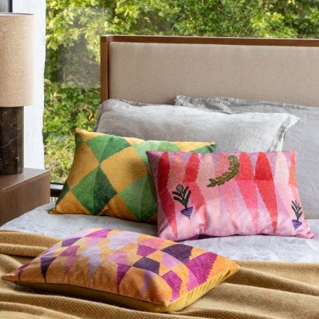 Kirdi Cappa Velvet Cushion 35 x 50cm